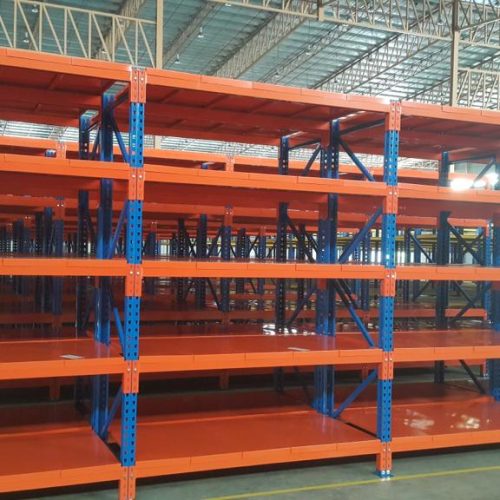 Medium Duty Industrial Shelving System – Modular Storage for Semi-Heavy Loads
