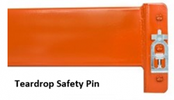 Securing Pallet Rack with Safety Pins