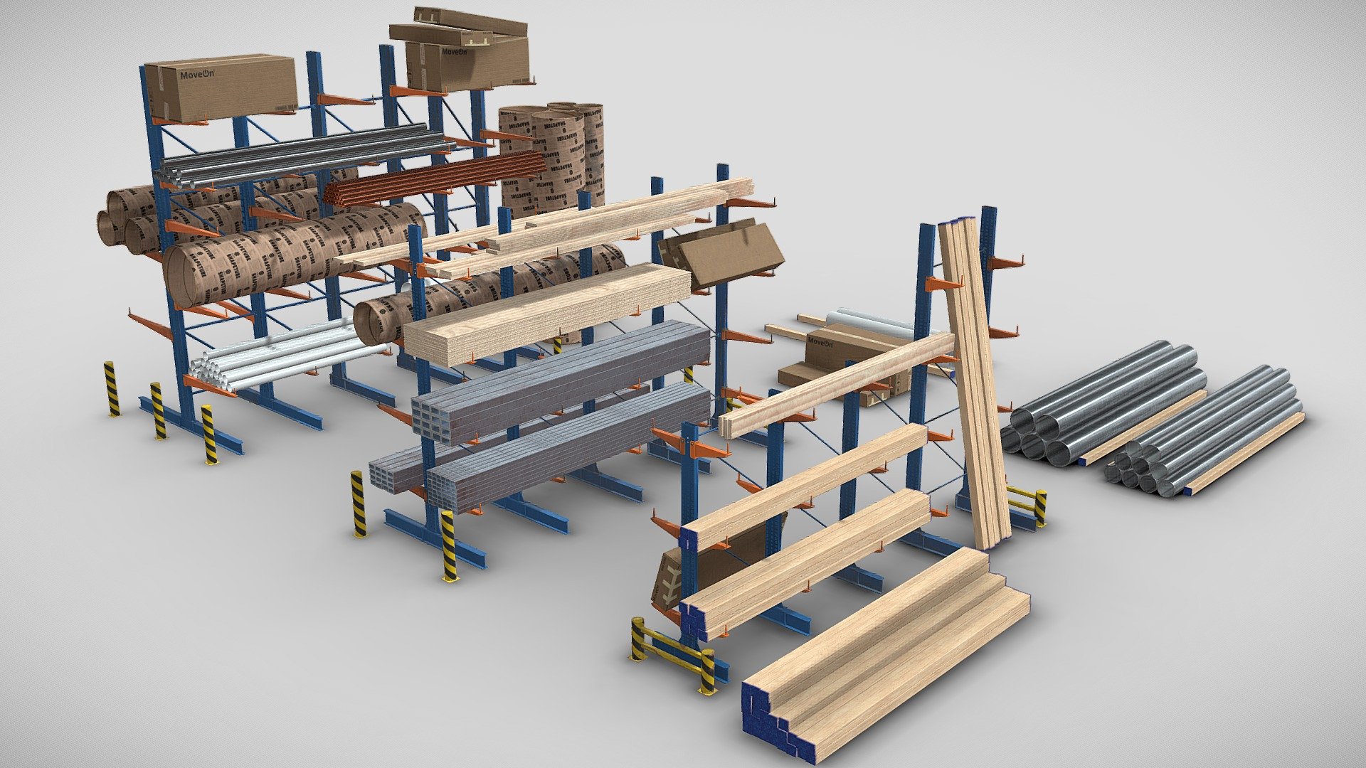 Industrial Cantilever Racking System – Optimized Storage for Long And Bulky Loads