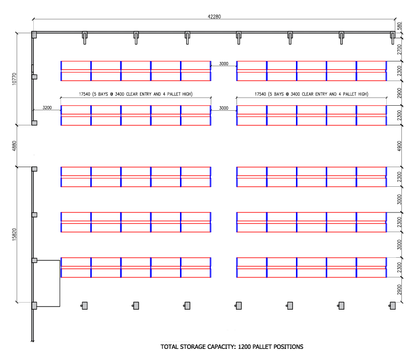How To Design Warehouse Shelf Layout Drawing